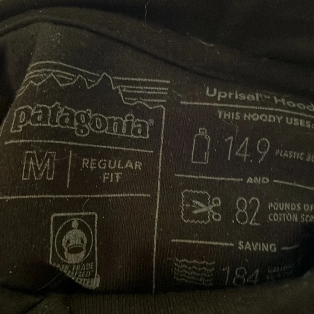 Black Patagonia logo pullover hoodie - Picture 5 of 7